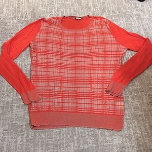 Rayon/cotton designer sweater